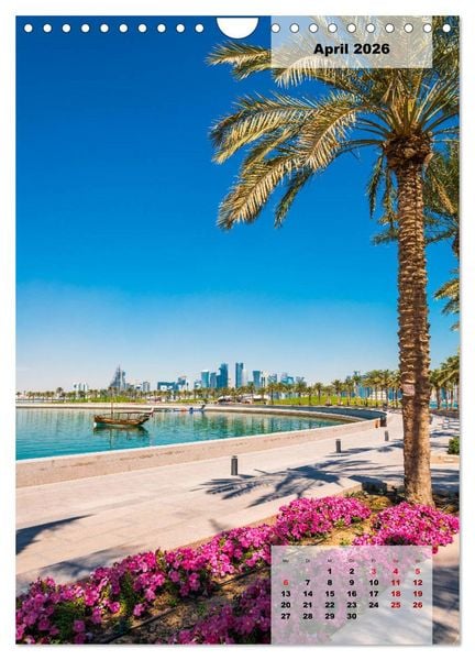 Produktbild: Doha Leuchtende Hauptstadt von Katar (Wandkalender 2026 DIN A4 hoch), CALVENDO Monatskalender
