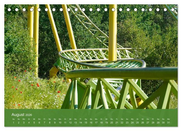 Produktbild: Abenteuer Achterbahn (Tischkalender 2026 DIN A5 quer), CALVENDO Monatskalender