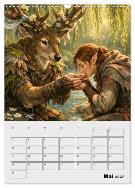 Produktbild: Mythische Gef&auml;hrten (Wandkalender 2027 DIN A3 hoch), CALVENDO Monatskalender