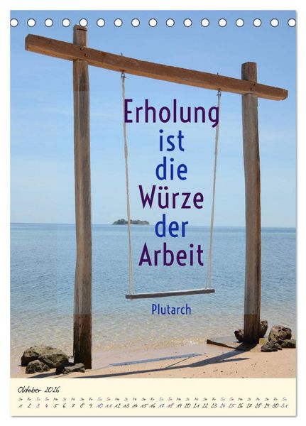 Produktbild: Aktiviere deine Gelassenheit Weisheiten und Zitate (Tischkalender 2026 DIN A5 hoch), CALVENDO Monatskalender