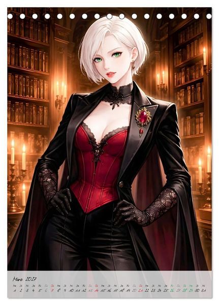 Produktbild: Vampire Couture (Tischkalender 2027 DIN A5 hoch), CALVENDO Monatskalender