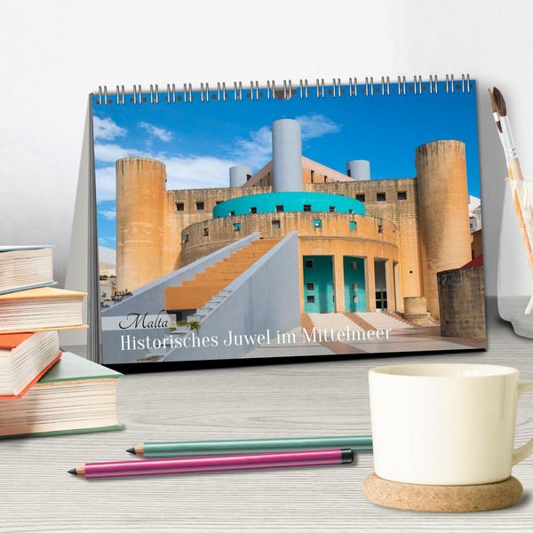 Produktbild: Malta &ndash; Historisches Juwel im Mittelmeer (Tischkalender 2026 DIN A5 quer), CALVENDO Monatskalender