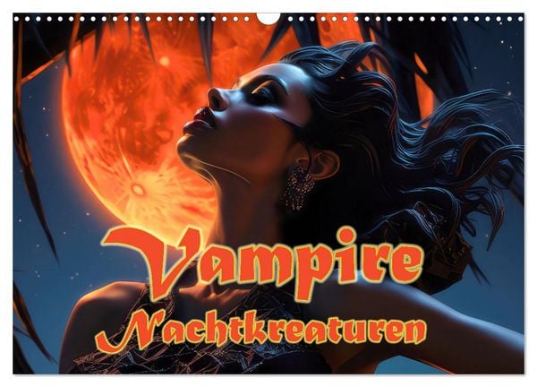 Produktbild: Vampire Nachtkreaturen (Wandkalender 2026 DIN A3 quer), CALVENDO Monatskalender