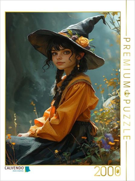 CALVENDO Puzzle Maienhexe im Blütentanz | 2000 Teile Lege-Größe 90x67cm Foto-Puzzle für glückliche Stunden