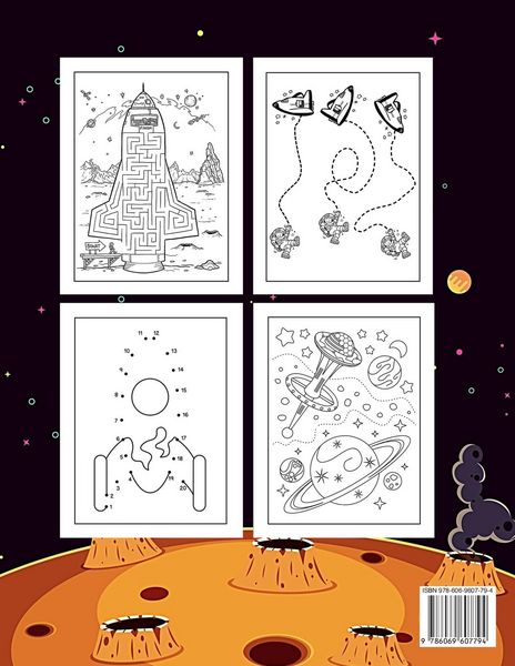 Produktbild: Galaxies And Planets Coloring And Activity Book For Kids Ages 8-10