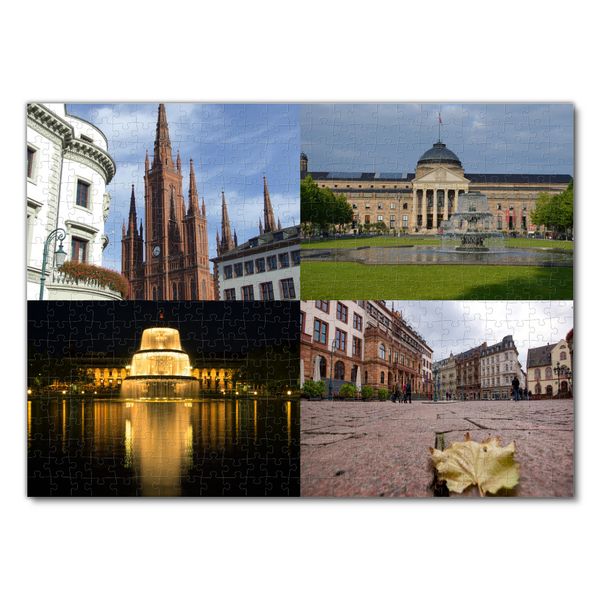 Produktbild: Lais Puzzle Collage Wiesbaden 500 Teile