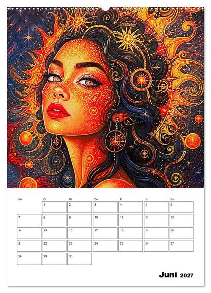 Produktbild: Mystische Gesichter der Unendlichkeit (hochwertiger Premium Wandkalender 2027 DIN A2 hoch), Kunstdruck in Hochglanz