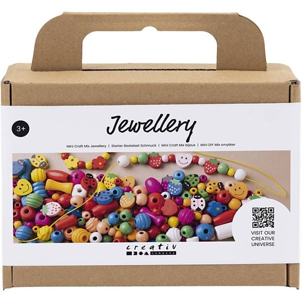 Produktbild: Creativ Company DIY Sets Beads Mini Kreativ Mix Schmuck, Fr&ouml;hliche Farben, Kreativ Box