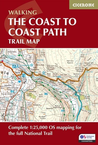 Produktbild: The Coast to Coast Path Trail Map
