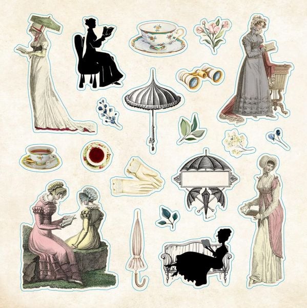 Produktbild: Bibliophilia Ephemera Sticker Book (Over 780 Stickers)