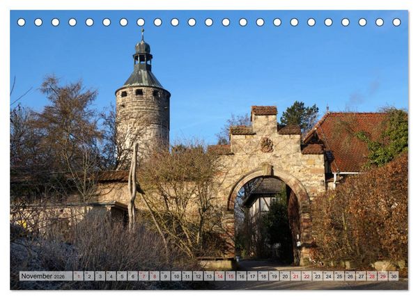 Produktbild: Schl&ouml;sser- und Burgenland Th&uuml;ringen (Tischkalender 2026 DIN A5 quer), CALVENDO Monatskalender