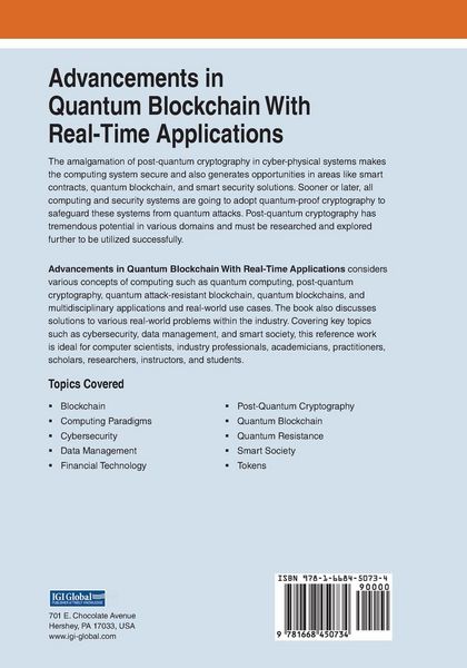 Produktbild: Advancements in Quantum Blockchain With Real-Time Applications