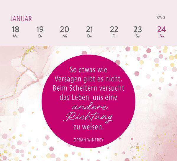 Produktbild: Mini-Wochenkalender 2027: Die tollsten Frauen sind nicht perfekt, sie sind echt