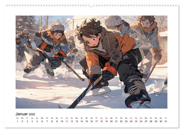 'Der Jungen-Kalender (Wandkalender 2025 DIN A2 quer), CALVENDO Monatskalender' - 'Wandkalender'