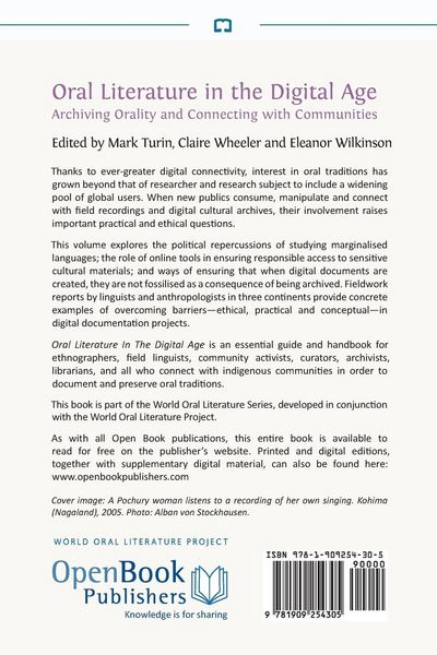 Produktbild: Oral Literature in the Digital Age