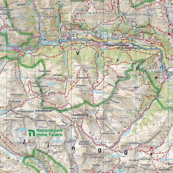 Defereggental, Wander-, Rad- und Freizeitkarte 1:50.000, freytag & berndt, WK 123