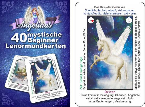 Produktbild: Angelinas 40 mystische Beginner - Lenormandkarten