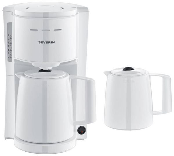 Produktbild: Severin KA 9309 Kaffeemaschine Wei&szlig; Isolierkanne