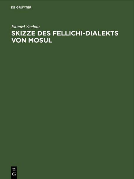 Produktbild: Skizze des Fellichi-Dialekts von Mosul
