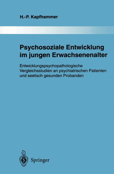 Produktbild: Psychosoziale Entwicklung im jungen Erwachsenenalter