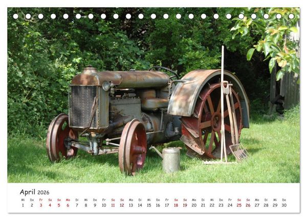 Produktbild: Historische Traktoren 2026 (Tischkalender 2026 DIN A5 quer), CALVENDO Monatskalender