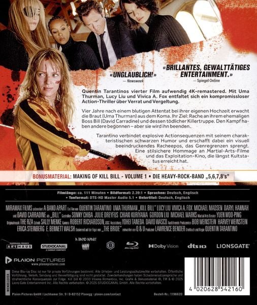 Produktbild: Kill Bill - Volume 1