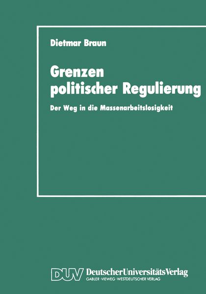 Produktbild: Grenzen politischer Regulierung