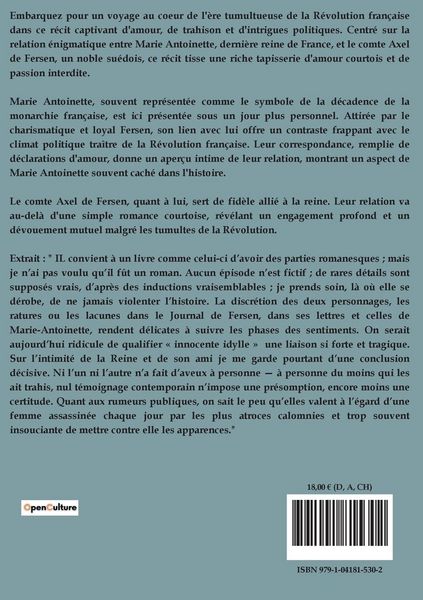 Produktbild: Marie-Antoinette et Axel Fersen