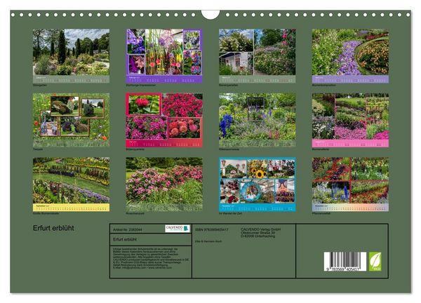 Produktbild: Erfurt erbl&uuml;ht (Wandkalender 2027 DIN A3 quer), CALVENDO Monatskalender