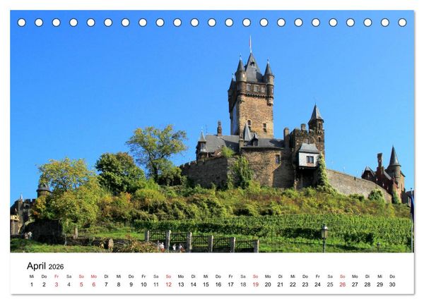 Produktbild: Cochem - Eine Perle an der Mosel (Tischkalender 2026 DIN A5 quer), CALVENDO Monatskalender