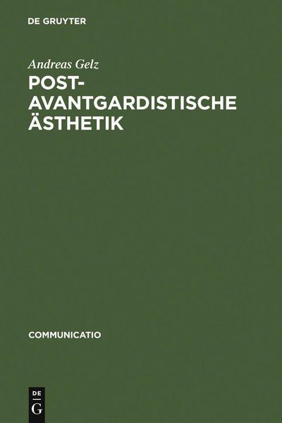 Produktbild: Postavantgardistische &Auml;sthetik