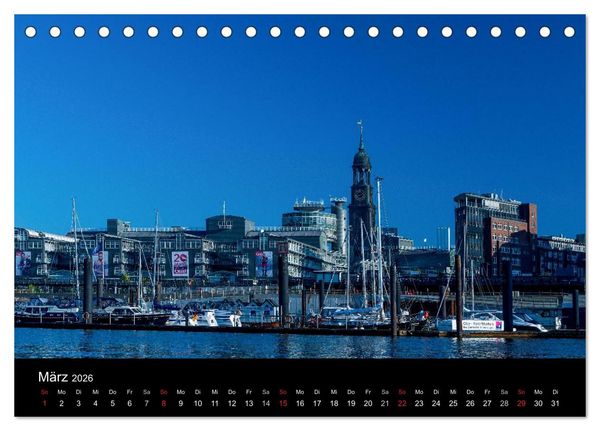 Produktbild: Charmantes Hamburg (Tischkalender 2026 DIN A5 quer), CALVENDO Monatskalender