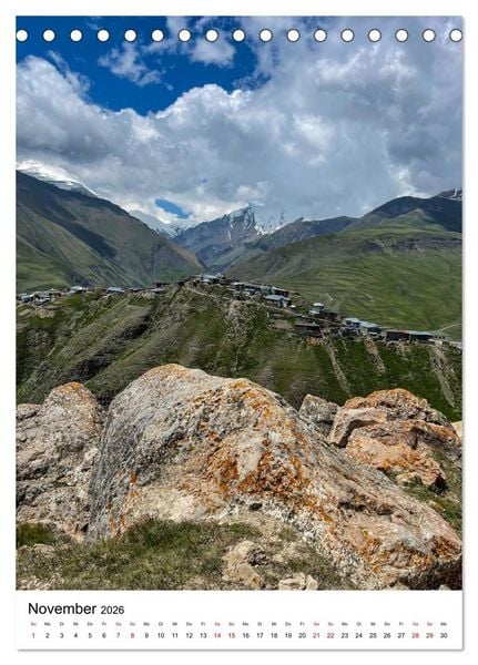 Produktbild: Aserbaidschan - Eine Reise von Baku in den Kaukasus (Tischkalender 2026 DIN A5 hoch), CALVENDO Monatskalender