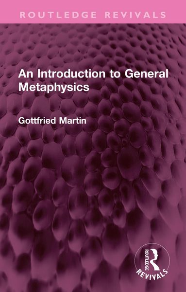 Produktbild: An Introduction to General Metaphysics