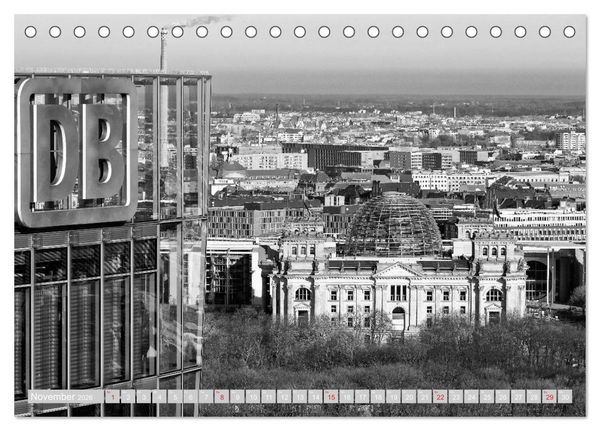 Produktbild: Berliner Ansichten in Schwarz und Wei&szlig; (Tischkalender 2026 DIN A5 quer), CALVENDO Monatskalender