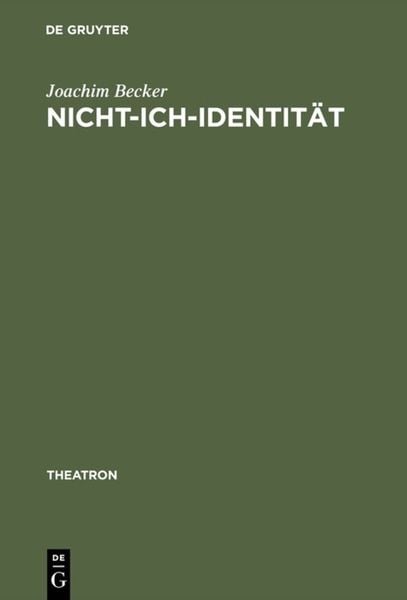 Produktbild: Nicht-Ich-Identit&auml;t