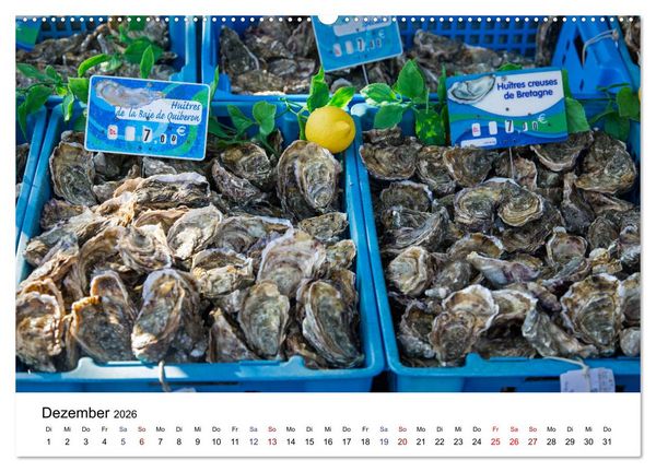Produktbild: March&eacute; hebdomadaire - Ein Rundgang &uuml;ber einen franz&ouml;sischen Wochenmarkt (Wandkalender 2026 DIN A2 quer), CALVENDO Monatskalender