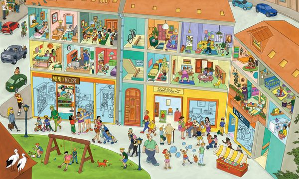 Produktbild: Mimis Colorful World &ndash; Wimmelbuch f&uuml;r Kinder