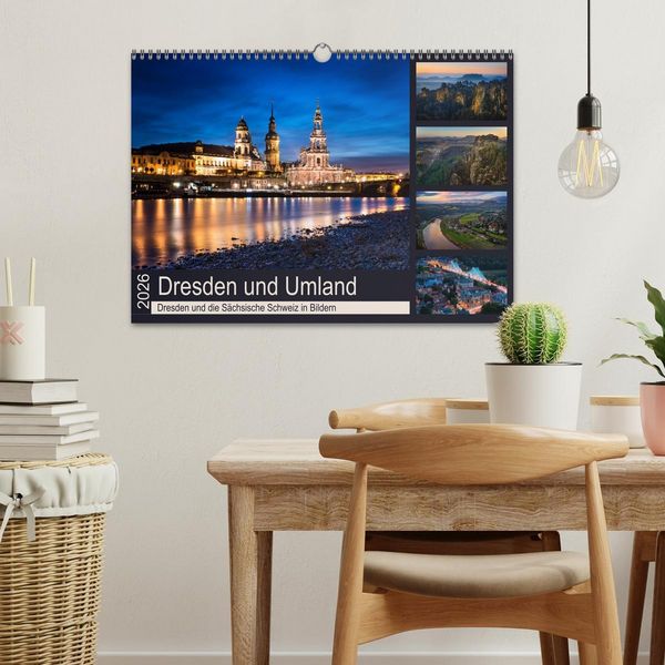Produktbild: Dresden und Umland (Wandkalender 2026 DIN A3 quer), CALVENDO Monatskalender