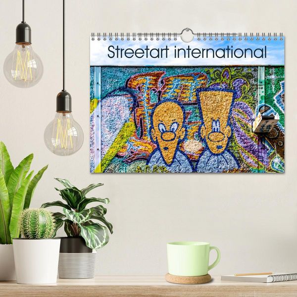 Produktbild: Streetart international (Wandkalender 2026 DIN A4 quer), CALVENDO Monatskalender