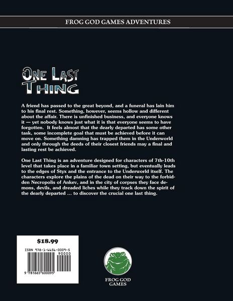 Produktbild: One Last Thing PF