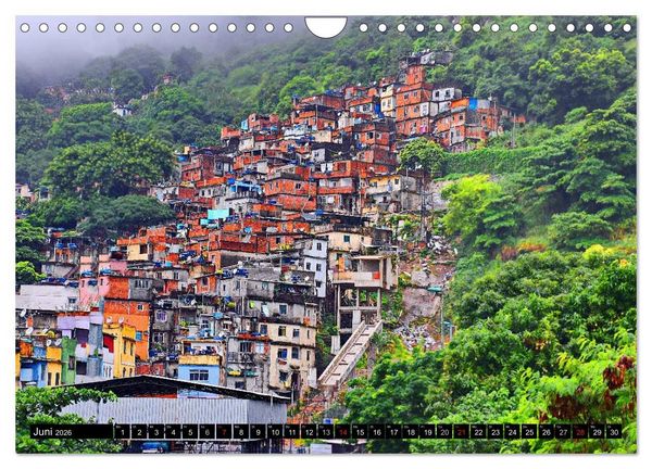 Produktbild: Brasilien - das gr&ouml;&szlig;te Land S&uuml;damerikas (Wandkalender 2026 DIN A4 quer), CALVENDO Monatskalender