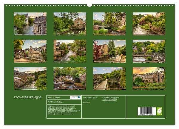 Produktbild: Pont-Aven Bretagne (hochwertiger Premium Wandkalender 2026 DIN A2 quer), Kunstdruck in Hochglanz