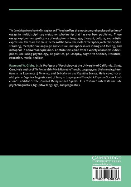 Produktbild: The Cambridge Handbook of Metaphor and Thought