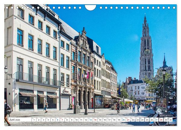 Produktbild: Antwerpen - sehen und erleben (Wandkalender 2026 DIN A4 quer), CALVENDO Monatskalender