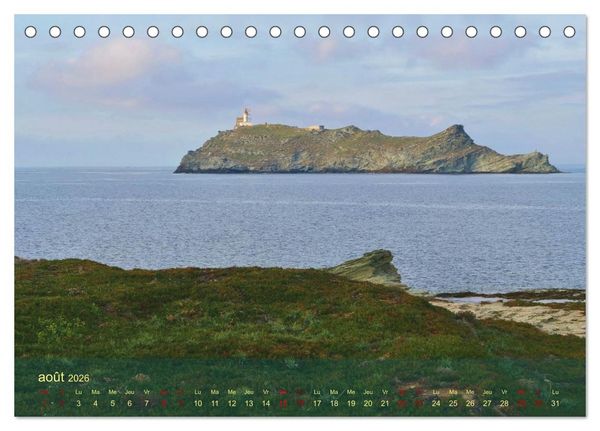 Produktbild: Les balades au Cap Corse (Calendrier de bureau 2026 DIN A5 vertical), CALVENDO calendrier mensuel