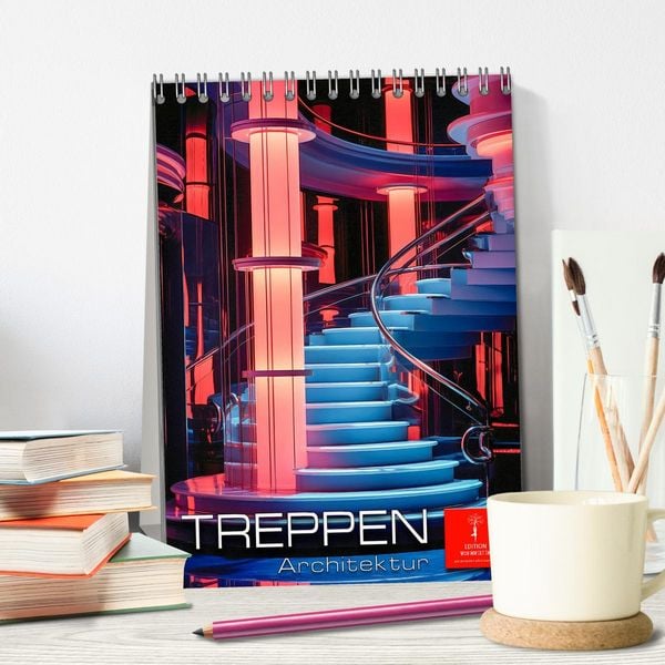 Produktbild: Treppen Architektur (Tischkalender 2026 DIN A5 hoch), CALVENDO Monatskalender