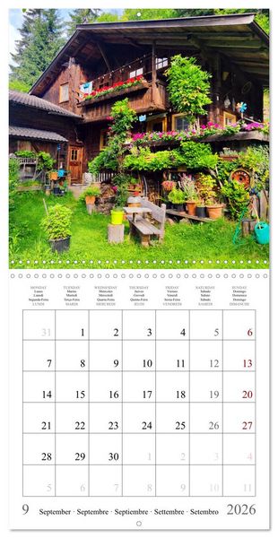 Produktbild: Beautiful old farmhouses (Wall Calendar 2026 12 &times; 12 Inch) CALVENDO 12 Month Wall Calendar