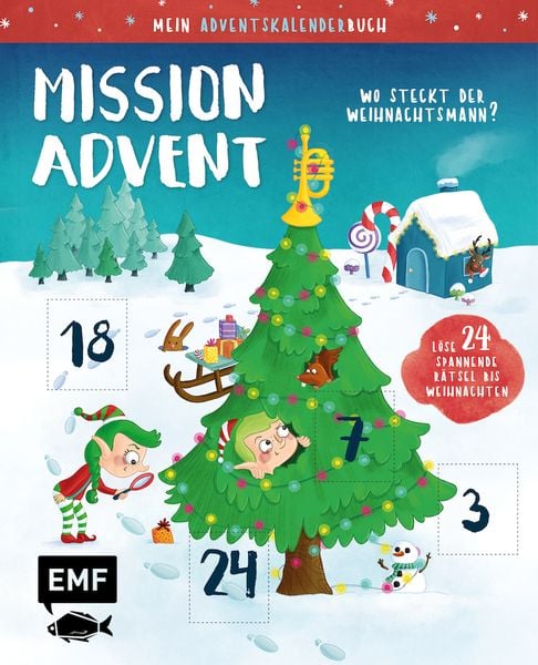 Produktbild: Mein Adventskalender-Buch: Mission Advent – Wo steckt der Weihnachtsmann?