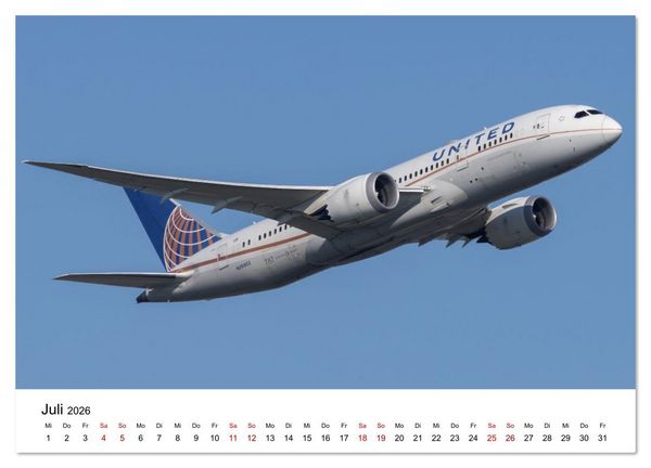 Produktbild: Boeing 787 Kalender (Wandkalender 2026 DIN A4 quer), CALVENDO Monatskalender